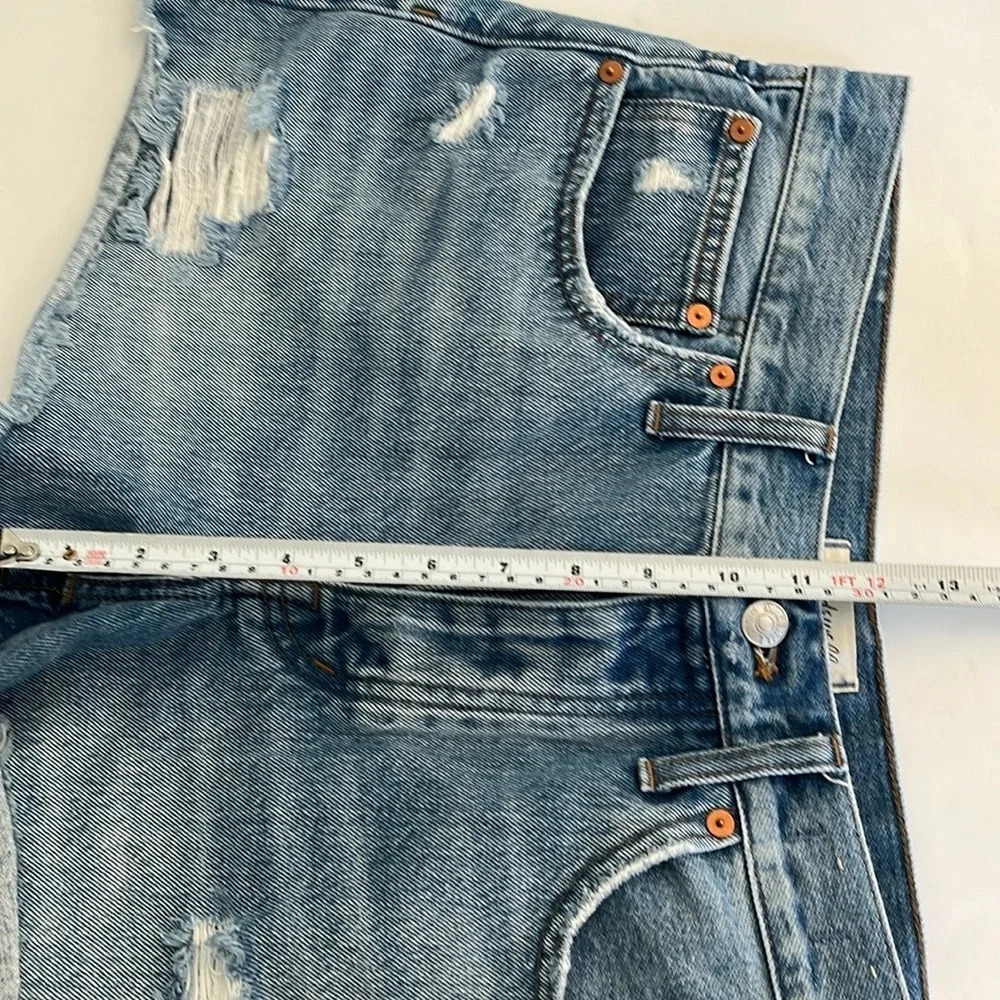 Madewell Relaxed cutoff  Denim Shorts in Homecrest Wash: size 30 coastal Cowgirl - Picture 12 of 13